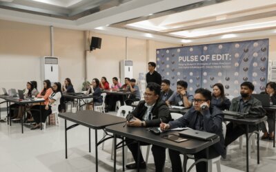TC employees go into lense in video editing and social media tactics